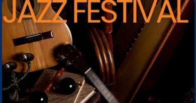 Jazz instruments in a pile