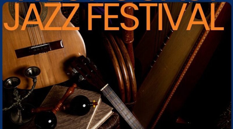 Jazz instruments in a pile