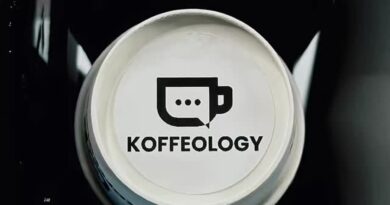 Koffeology Logo on an espresso machine
