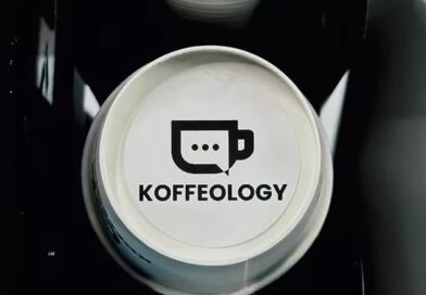 Koffeology Logo on an espresso machine