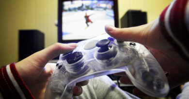 hands holding a video game controller