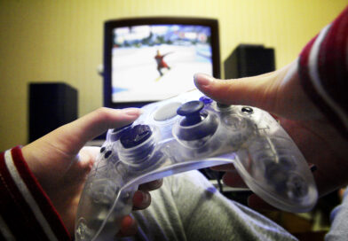 hands holding a video game controller
