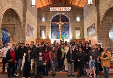 Congregation of 50 Spanish speakers attends St. Peter's first Spanish mass. Credit: Rebecca Duarte