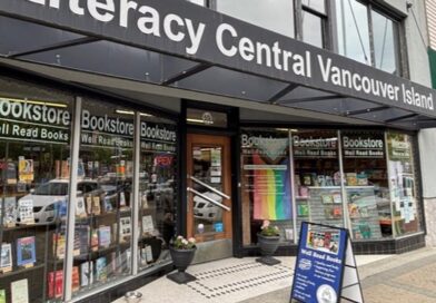 Storefront of Literacy Central bookstore.